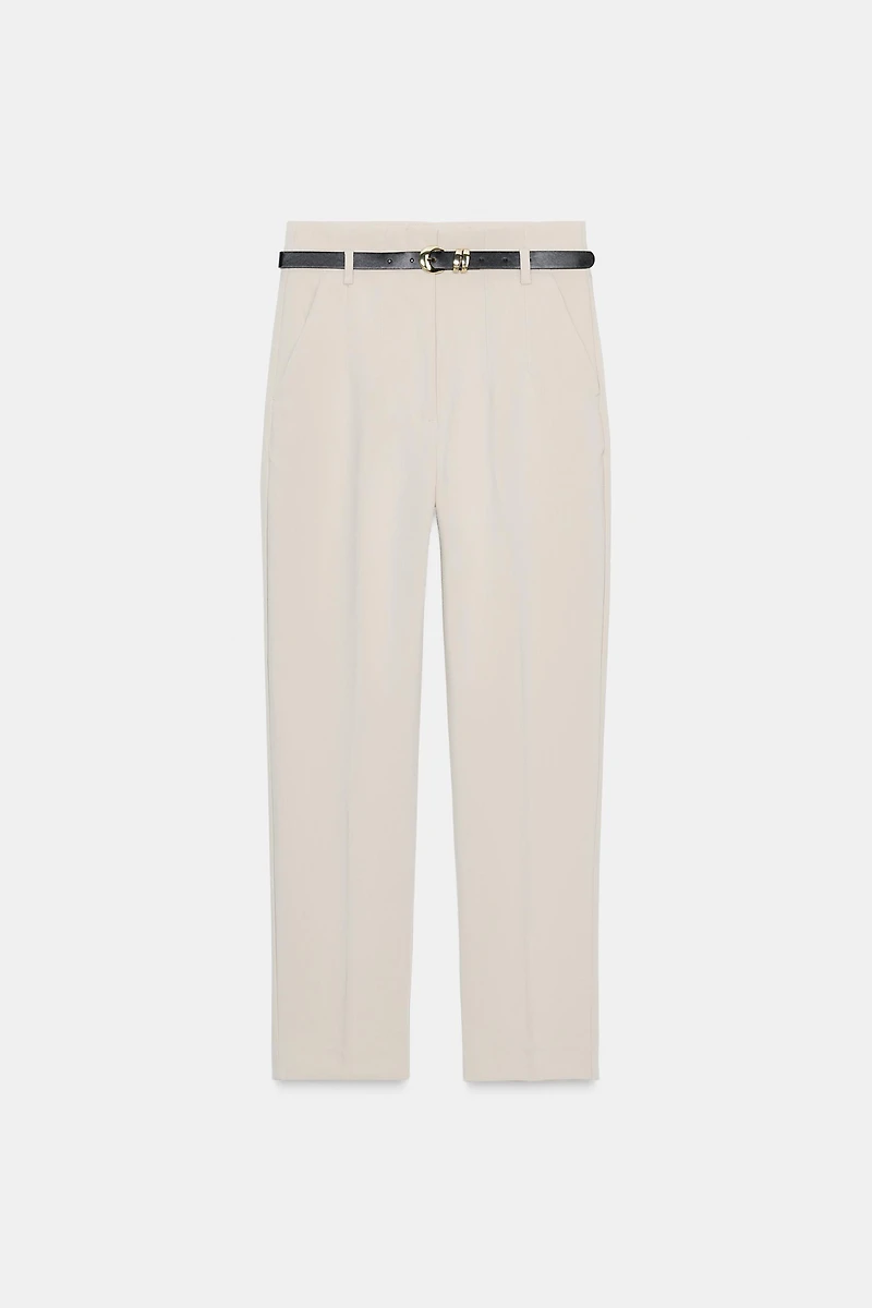 PANTALON TAILLE HAUTE CEINTURE