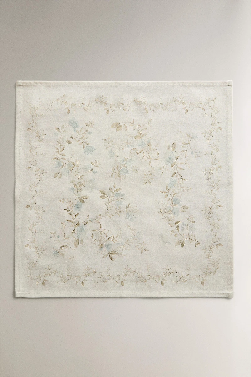 PLANT PRINT NAPKINS (PACK OF 2)