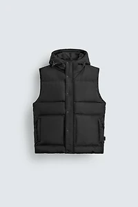 HOODED PUFFER VEST