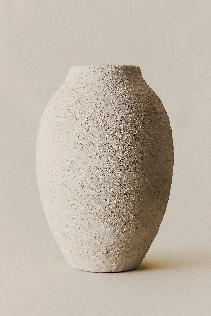 VASE CÉRAMIQUE EFFET RUGUEUX