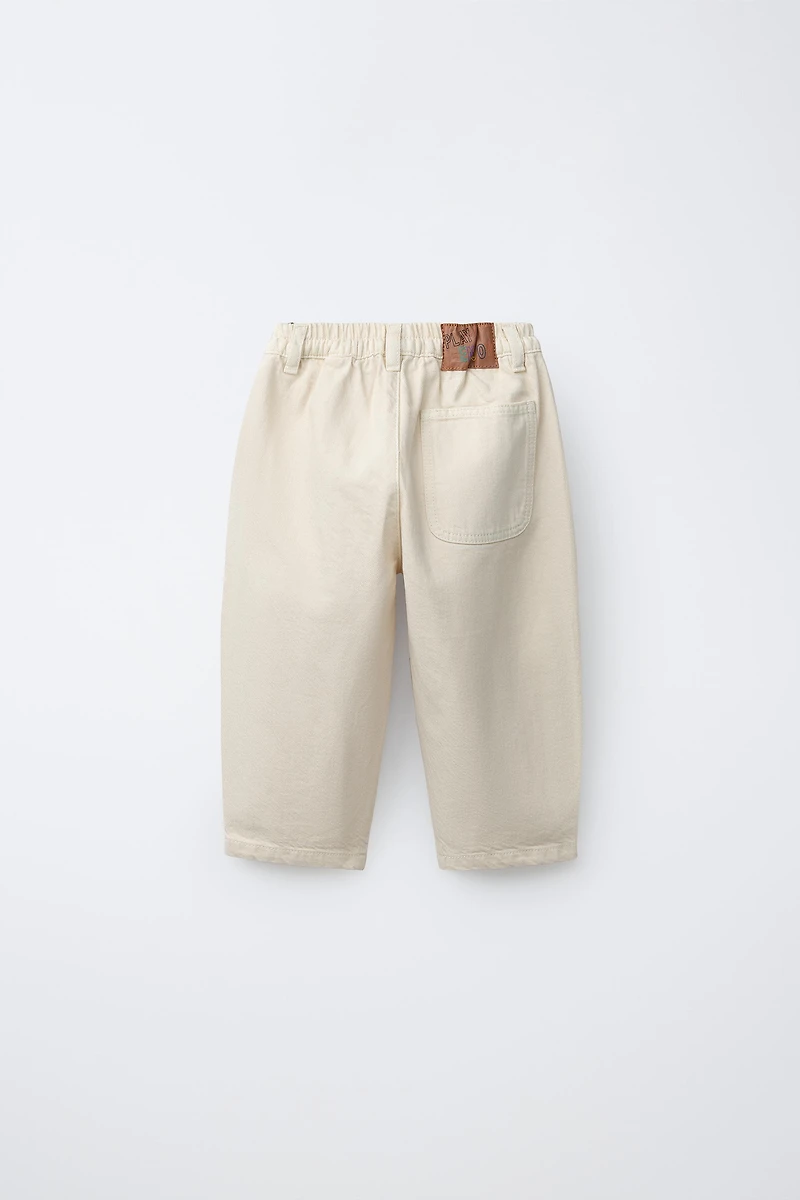 BAGGY TEXT PRINT PANTS