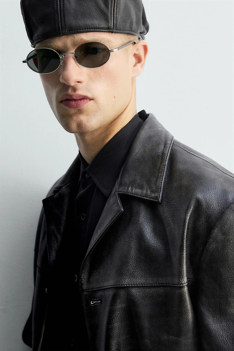 LIMITED EDITION VINTAGE EFFECT LEATHER JACKET