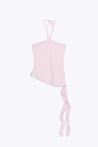 RUFFLED TEXTURED TOP