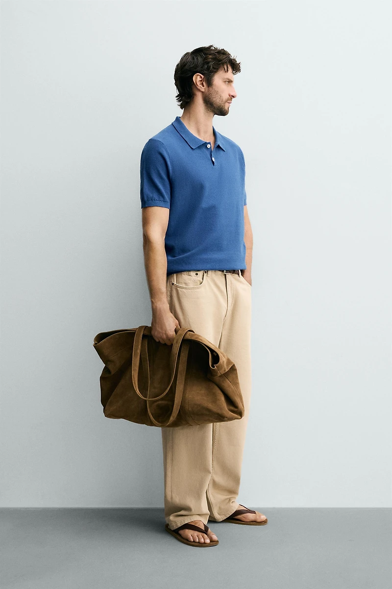 REGULAR FIT TEXTURED KNIT POLO