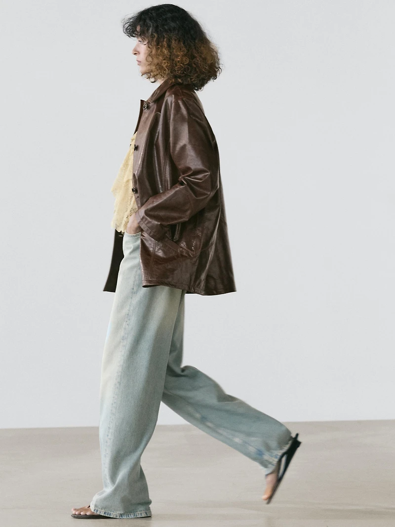 Nappa leather jacket
