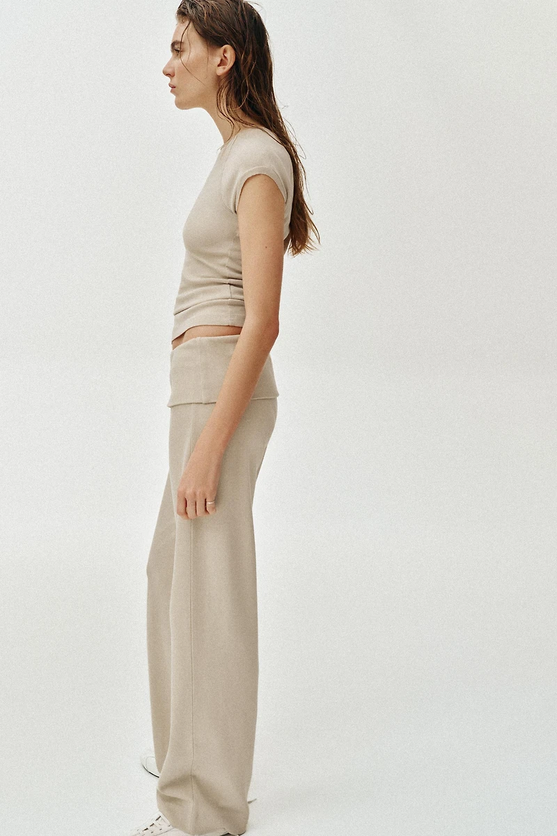 PANTALON INTERLOCK EFFET DÉLAVÉ
