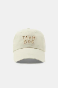 TWILL DOG TEXT CAP