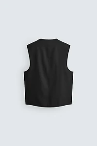 LINEN - WOOL VEST