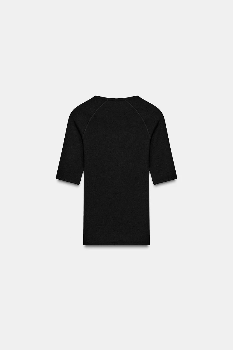 RIB RAGLAN T-SHIRT