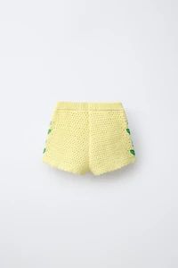 TULIP CROCHET KNIT SHORTS