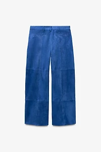 LIMITED EDITION SUEDE BAGGY PANTS