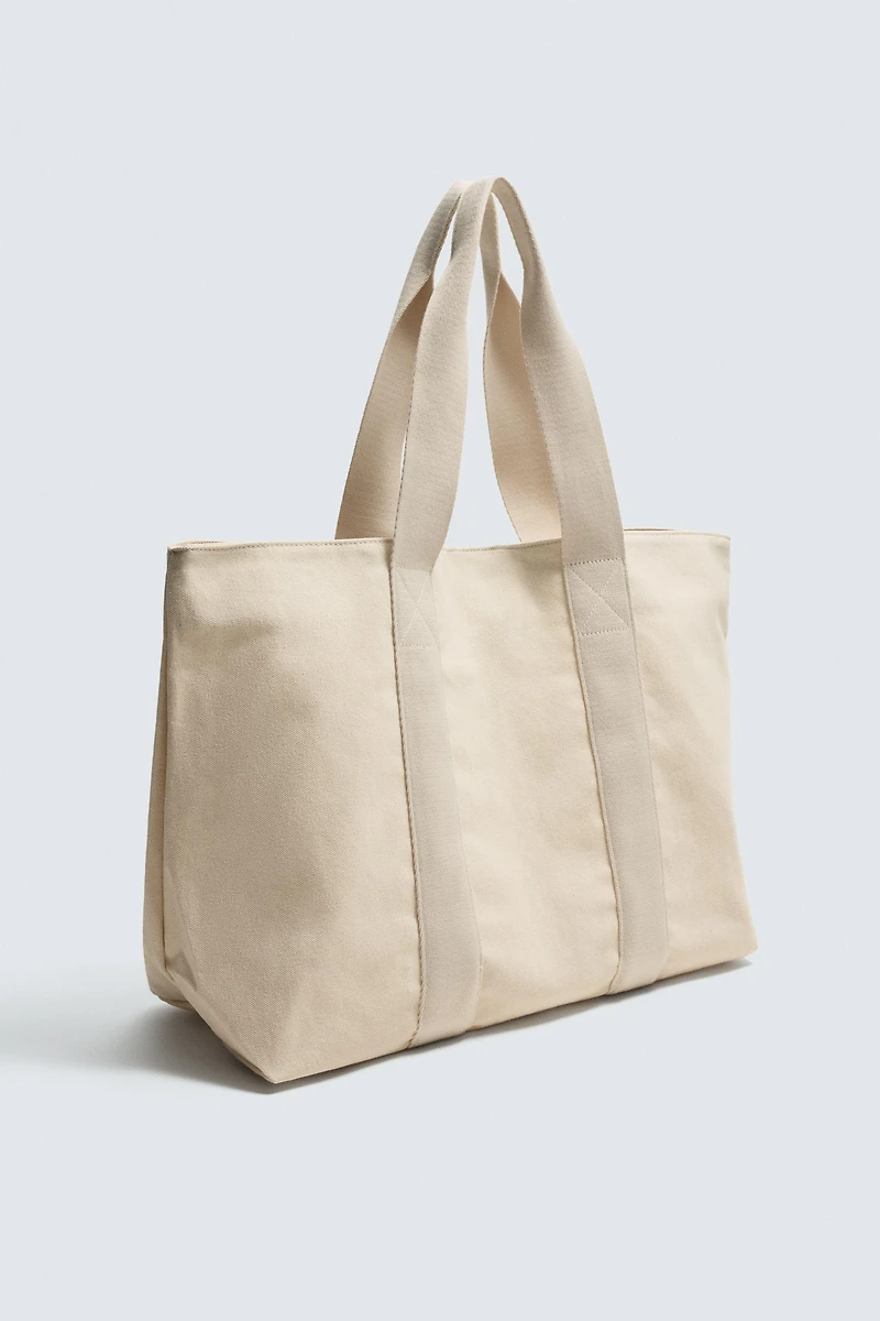 WOVEN SHOPPER BAG