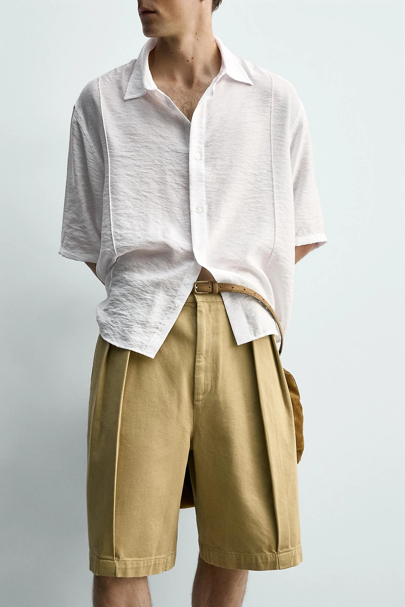FLOWY TEXTURED SHIRT