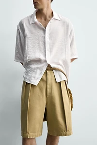 FLOWY TEXTURED SHIRT