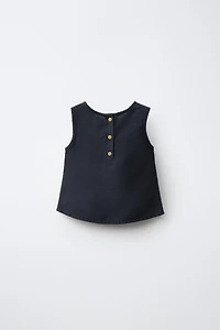LINEN BLEND TOP
