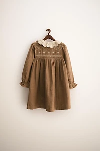 ZARA TIMELESS - ROBE COL CROCHET