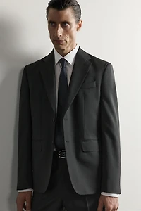 100% WOOL SUIT BLAZER