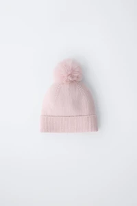 KNIT POMPOM HAT