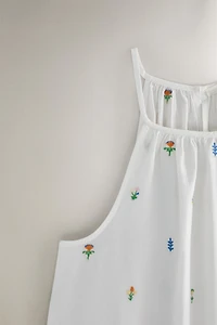COTTON NIGHTGOWN WITH MINI FLOWERS