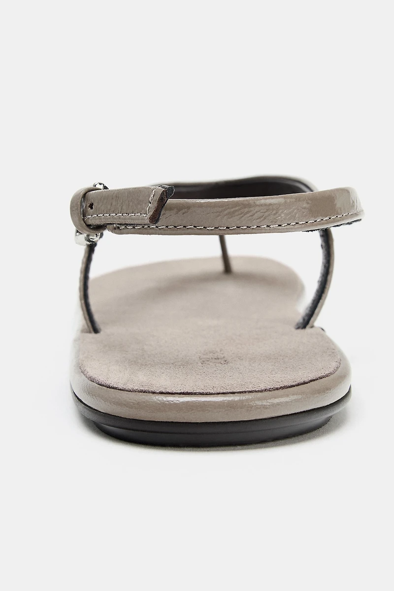 LIMITED EDITION FLAT LEATHER SANDALS