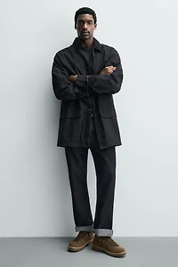 BOTTES EN CUIR À SEMELLES ÉPAISSES