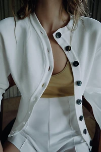 ASYMMETRIC CLOSURE CARDIGAN