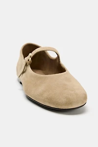 SUEDE BALLET FLATS