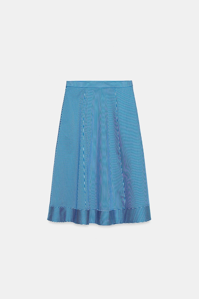 ZW COLLECTION STRIPED A-LINE SKIRT