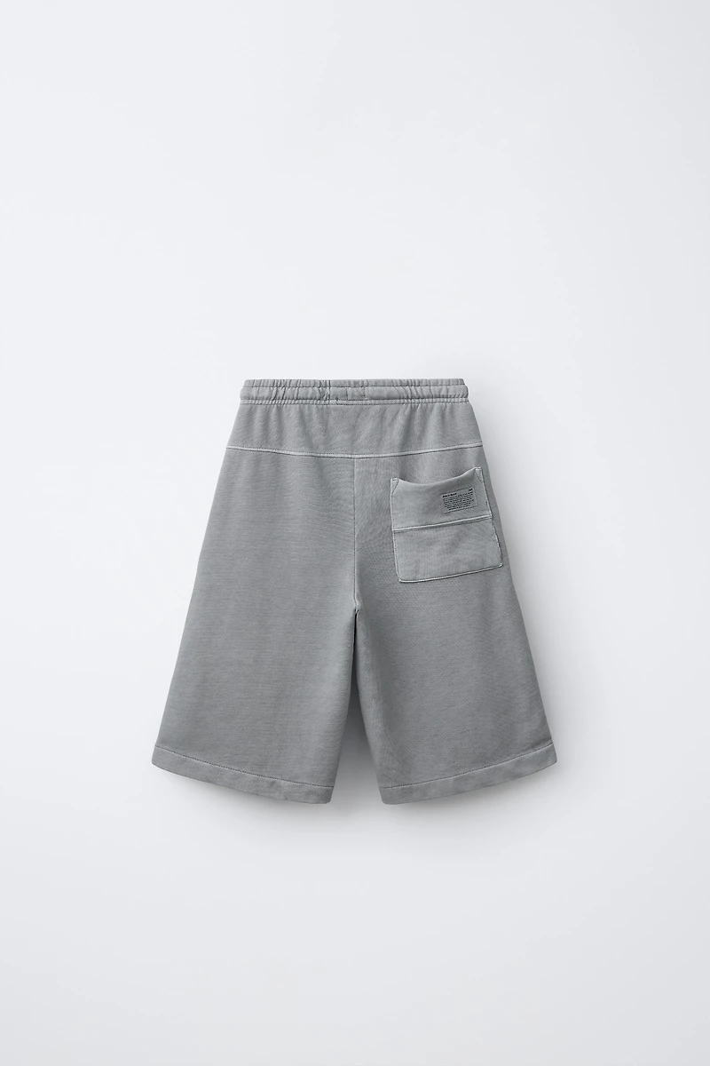 LONG PLUSH SHORTS