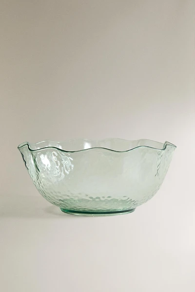 HAMMERED ACRYLIC SALAD BOWL