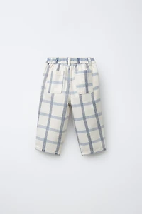 PLAID BAGGY PANTS