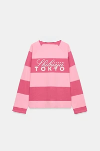 EMBROIDERED STRIPED POLO SHIRT