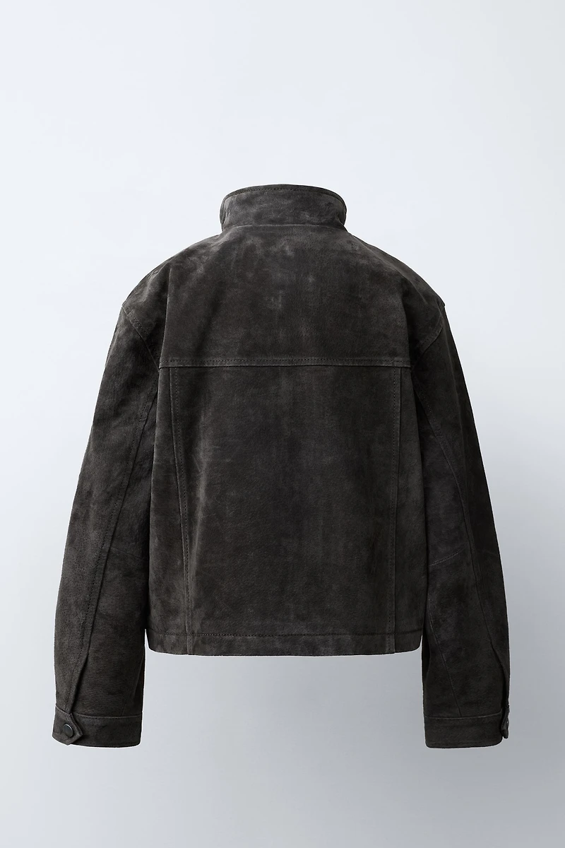 100% LEATHER JACKET WITH POCKETS