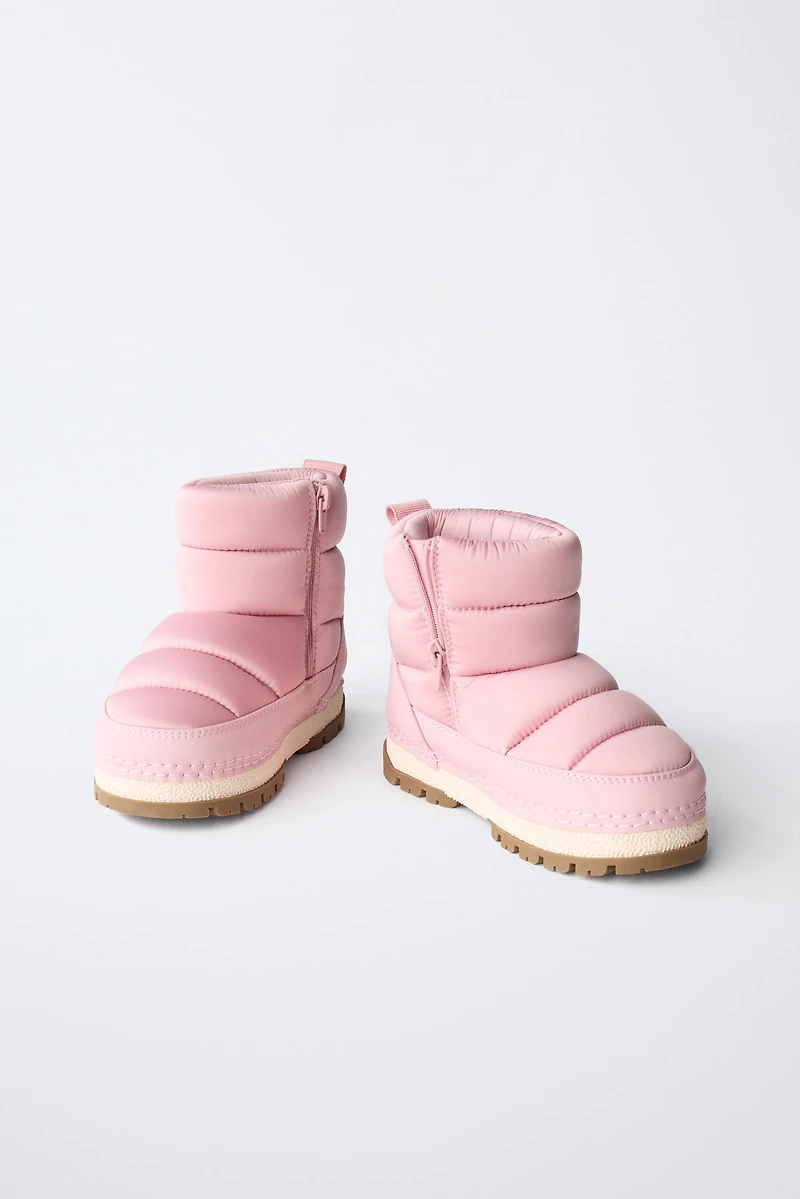 METALLIC WATER REPELLENT BOOTS