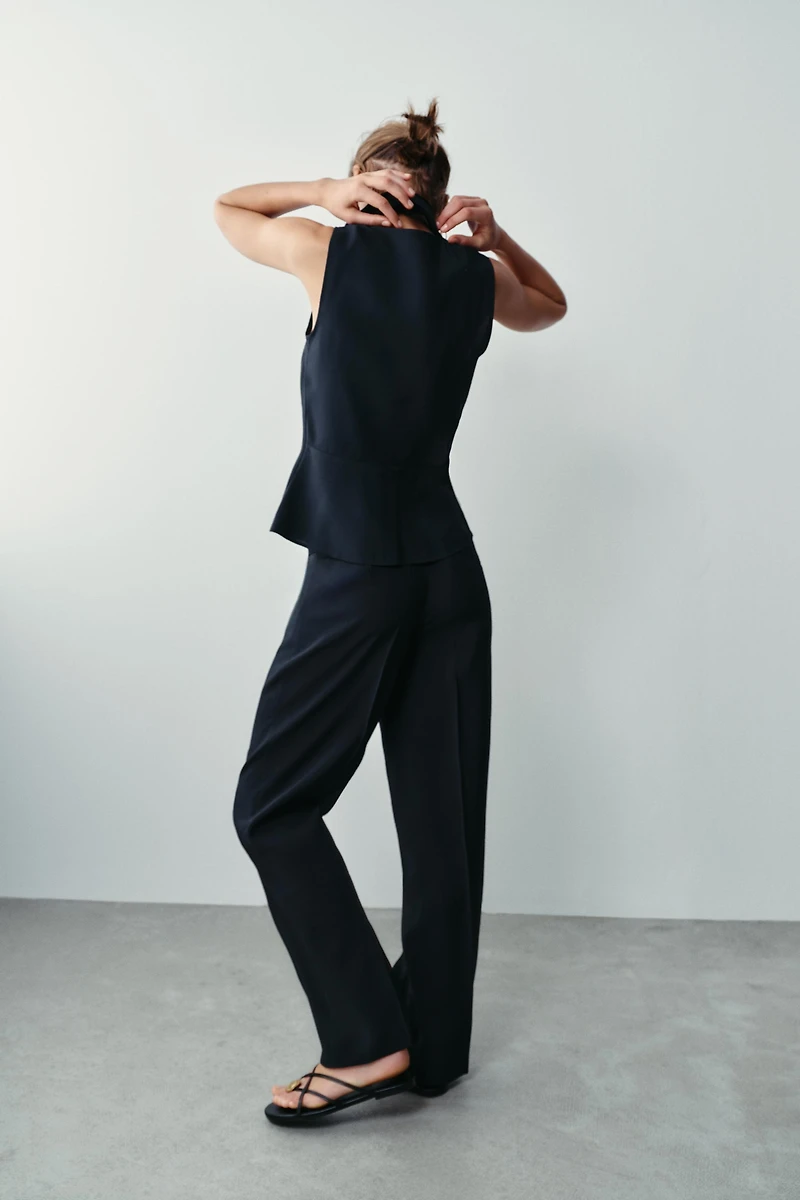 SCARF PEPLUM TOP