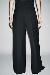 PANTALON WIDE LEG NERVURE AVEC LAINE ZW COLLECTION ÉDITION LIMITÉE