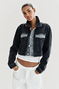 Z1975 CONTRAST SHORT DENIM JACKET
