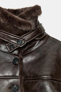 DOUBLE FACED FAUX FUR JACKET