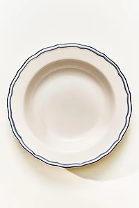WAVY RIM EARTHENWARE SOUP PLATE