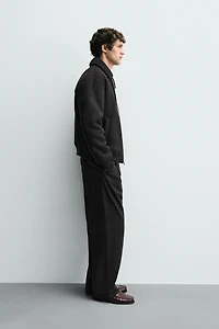 COMBINED FAUX SUEDE JACKET