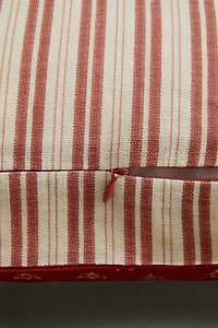 HOUSSE DE COUSSIN FLEURS ET RAYURES