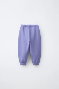 PANTALON EN MOLLETON BRODÉ MARGUERITE