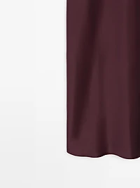 Flowing midi slip dress