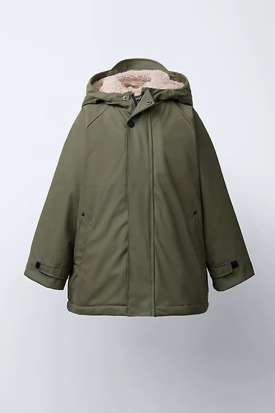 BLOUSON DÉPERLANT GOMMÉ DOUBLURE SHERPA