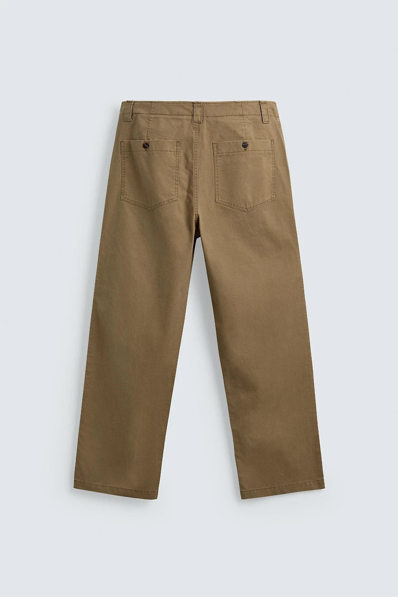 PANTALON STRAIGHT FIT DÉLAVÉ