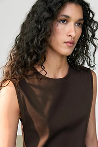 100% cotton sleeveless top