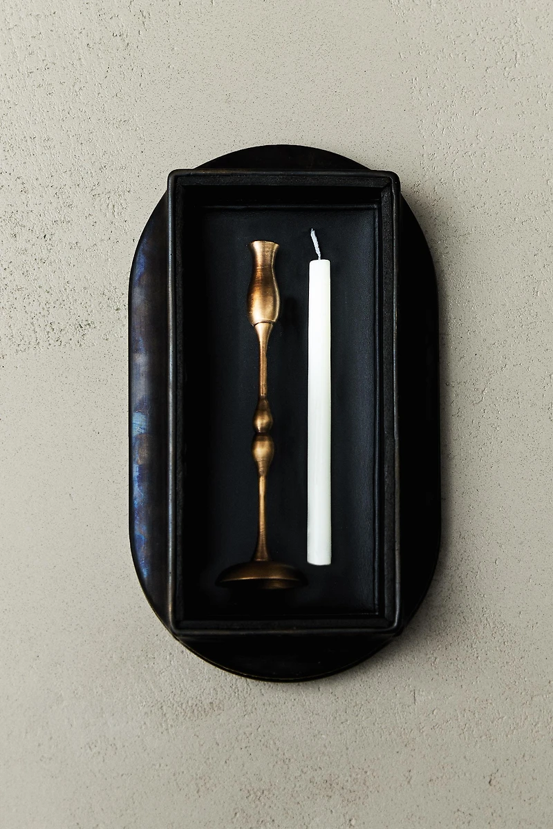 MINI GEOMETRIC BRASS CANDLESTICK