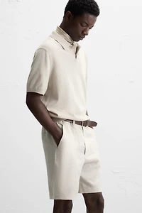 100% LINEN SHORTS