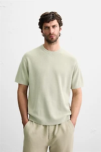 PURL KNIT T-SHIRT