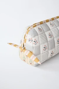 QUILTED MATERNITY TOILETRY BAG